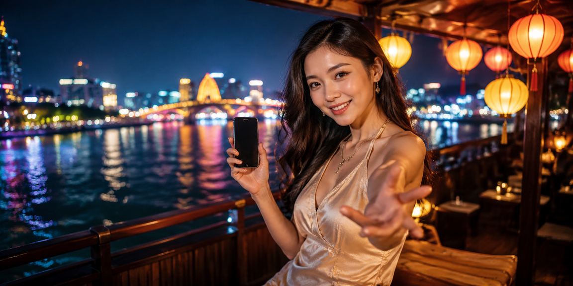 Khung cảnh cá cược trên điện thoại tại Đà Nẵng với đèn lồng truyền thống